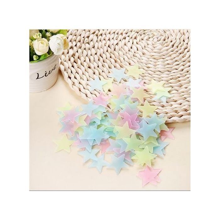Pack 100 Étoiles Lumineuses - Décoration - Vert