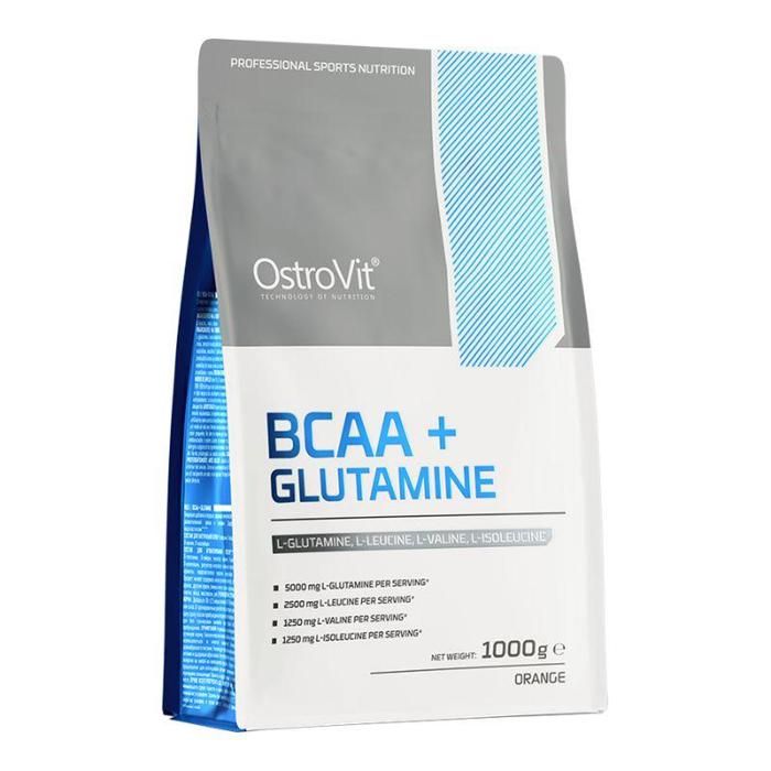 BCAA + Glutamine 1000 g Orange - Acides Aminés, Récupération & Masse Musclaire