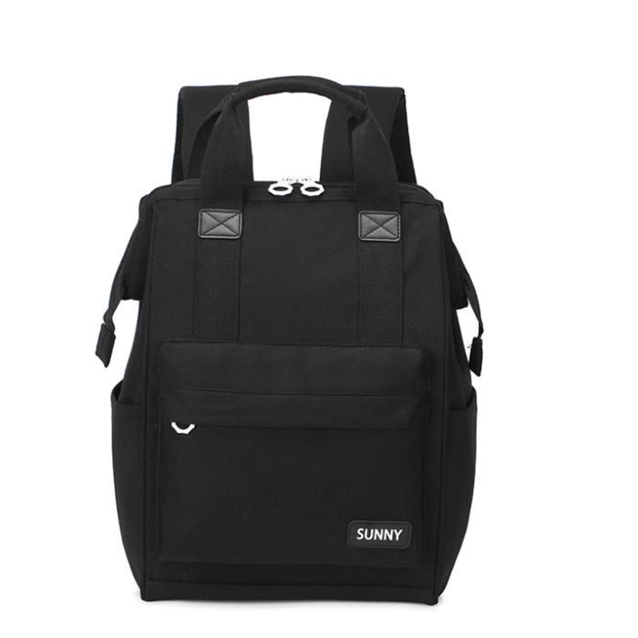 Sac à dos pour PC, imperméable et léger, compartiments astucieux pour voyage -Black