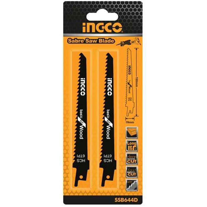 2 Lames scie sabre pour bois - 150mm*19mm*1