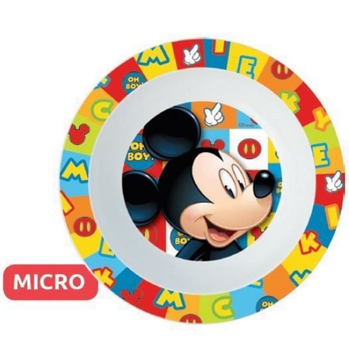2 ASSIETTE MICKEY MOUSE 16 CM MICRO ONDE CUISINE