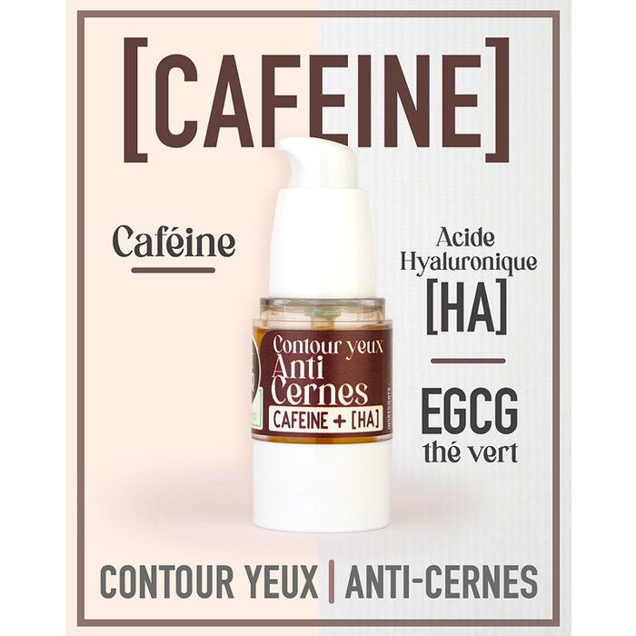 Contour Yeux / ANTI-CERNES Sérum de Jour Défatiguant CAFÉINE + HA | UrbanK