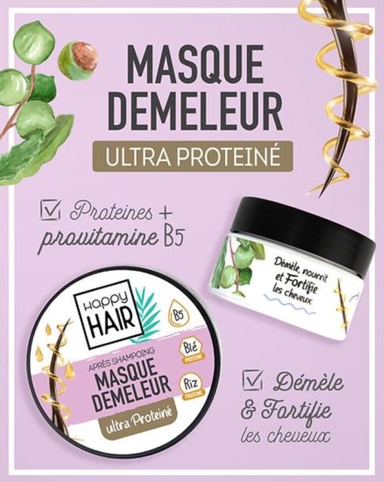 Masque / Démêleur Après Shampoing ULTRA PROTEINE Cheveux Sec | UrbanK