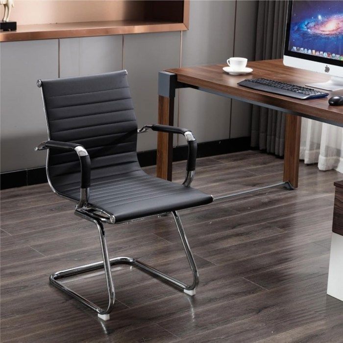 ROCHA Fauteuil visiteur - Noir