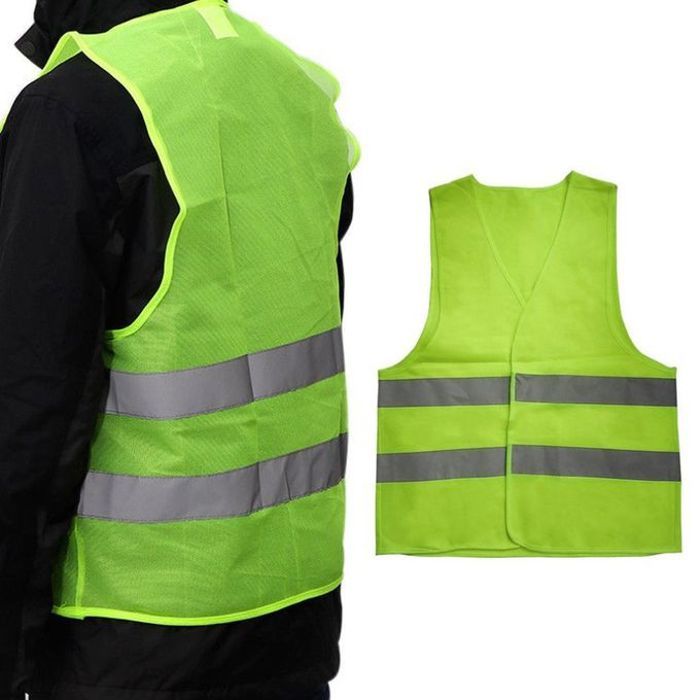 Gilet jaune réfléchissant - Haute visibilité - 100% Polyester - Homologué - Assistance en cas de panne