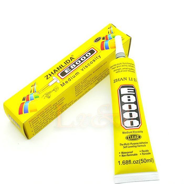 ZHANLIDA Colle 50ML E8000 d'adhésif resistante WaterProof Pour tous Composant et materiel