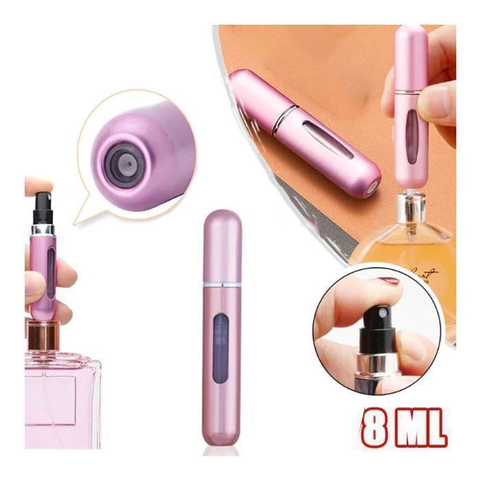 Mini bouteille de parfum - Non spécifié - 8ml - Rechargeable - Écologique - Couleur aléatoire