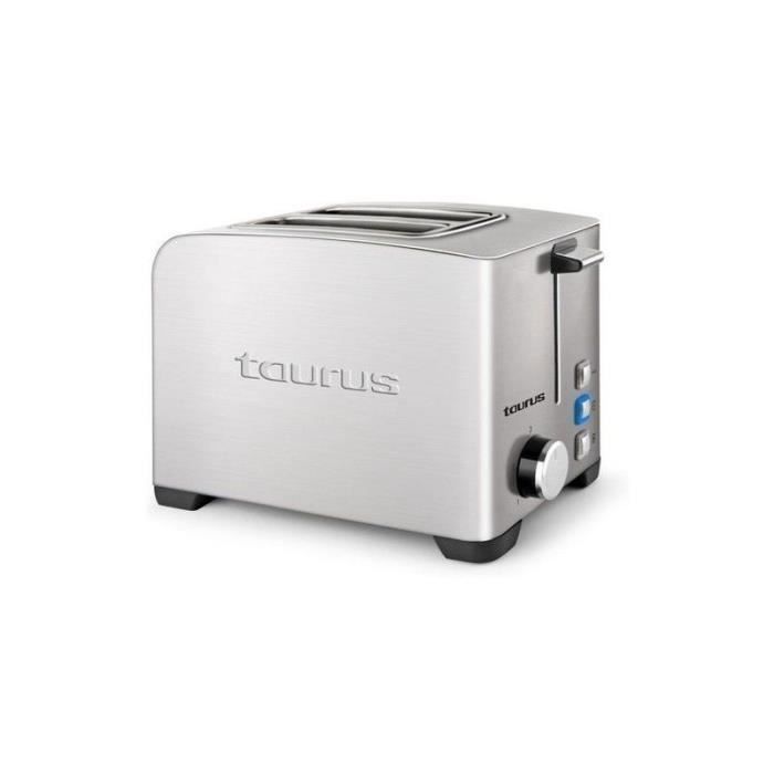 Grille-pain TAURUS Mytoast II Legend - 850W - 2 fentes - 3 fonctions - éclairage LED - Inox