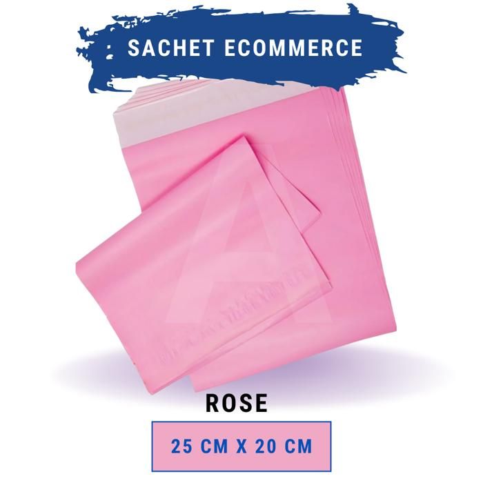 25 Sachet e-commerce Rose 25 Cm x 20 Cm