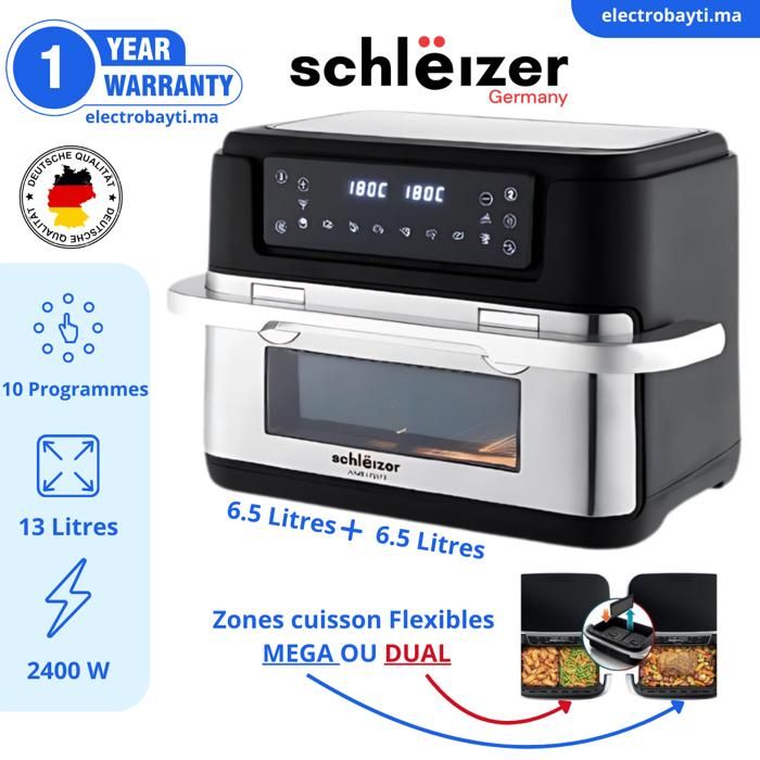 Friteuse sans Huile - Airfryer MAX-  Zones cuisson Flexibles - 13 Litres -Germany