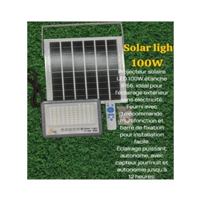 Projecteur LED Solaire - WEDO - BEST-IT-100/SOL - IP66 - 100W - Installation facile