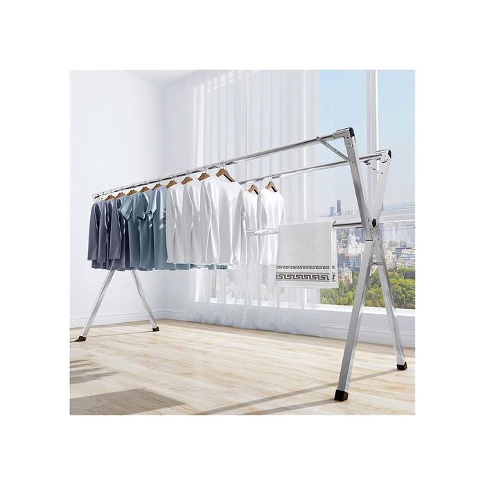 Corde À Linge en Acier Inoxydable, Extensible 150cm/60 in