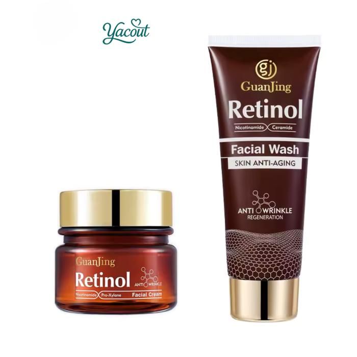 Pack 2 Soins Visage GuanJing Retinol Anti-Âge