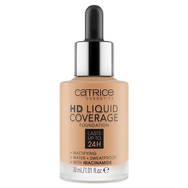 Fond de Teint - Catrice - N°046 Camel Beige - 30ml - Haute Couvrance - Waterproof - Matifiant