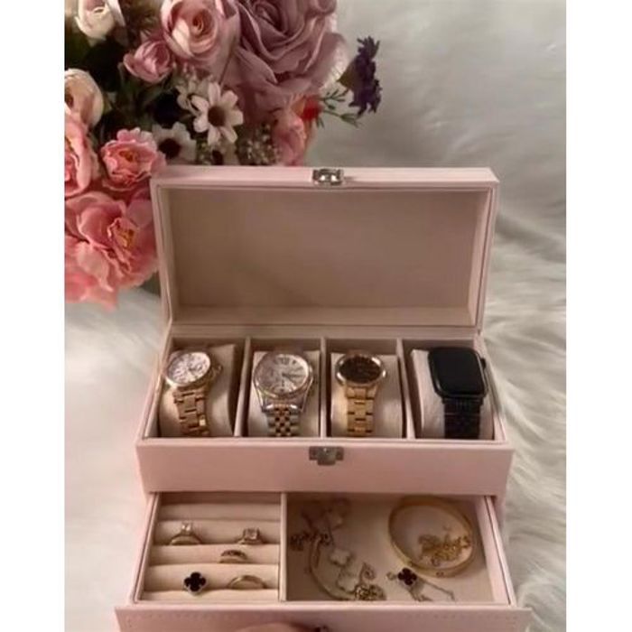 Boîte à Montres - Non spécifié - Double Couche - Cuir PU - Éponge - Flanelle