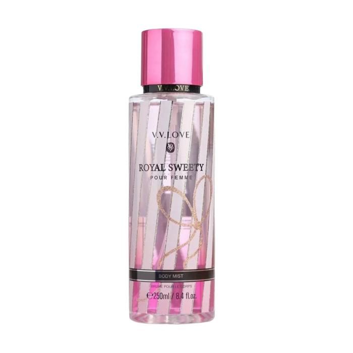 Brume corporelle - Royal Sweety - 250ml - Parfum floral fruité - Eau fraîche - Sillage romantique