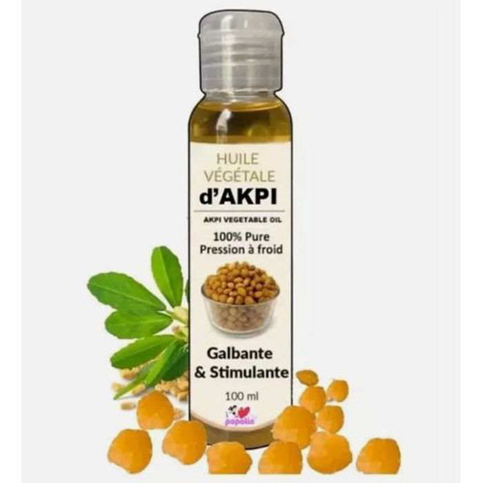 Huile d'Akpi - Naturelle - 100ml - Volume Fessier - Volume Hanches - Volume Poitrine