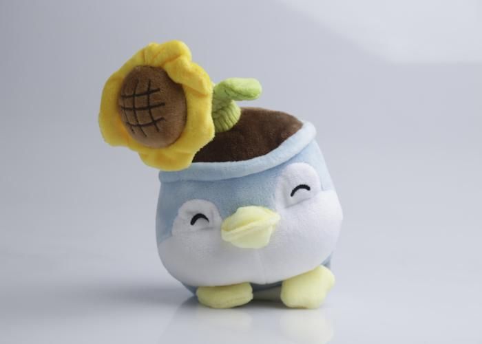 Peluche - GENERIC - Pingouin pot tournesol - 25 cm - Douceur - Design adorable