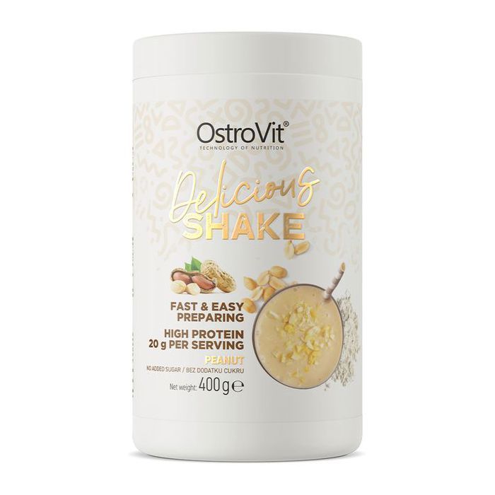 Delicious Shake 400 g Peanut - Mélange Protéiné Premium, Whey Concentrée & Isolat