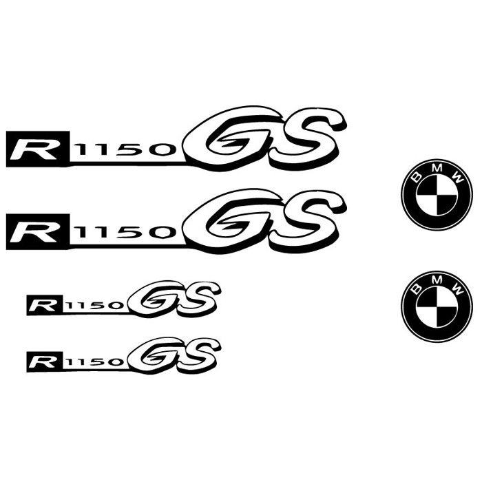 Planche XXL 5 Stickers BMW R1150 GS .1