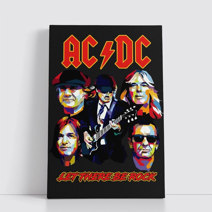 Tableau Rock sur Toile – Affiche Murale 25x40 cm Groupes de Rock Légendaires et Modernes 5