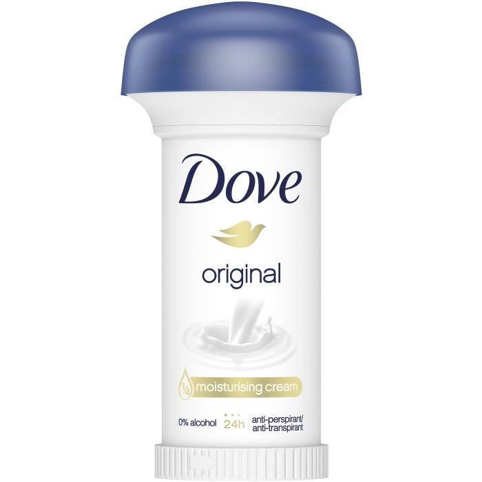 Déodorant - DOVE - Crème Original - 50 ml - Sans alcool - Mixte