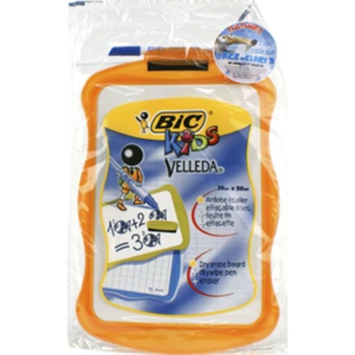 BIC® - Surface effaçable à sec Velleda - 20 x 31 cm - Couleur aléatoire