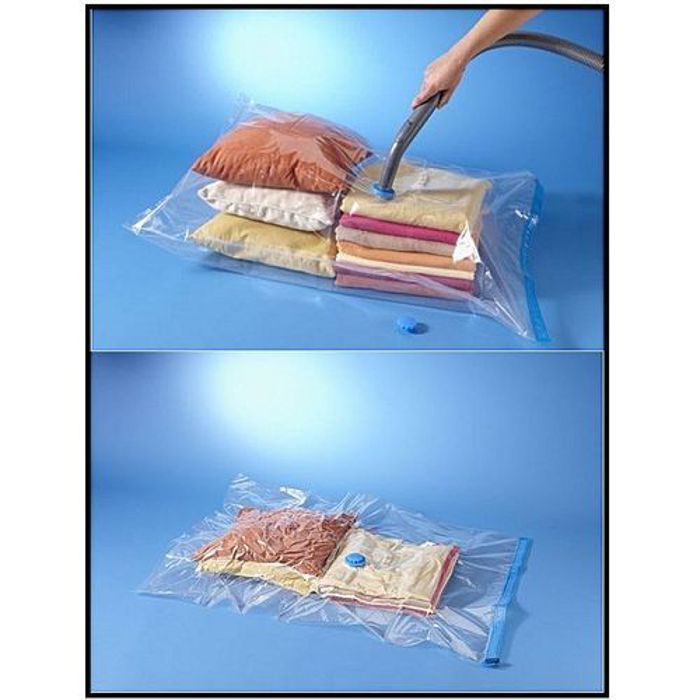 Poche de rangement sous vide d'air pour vêtement Anti humidité 70x100cm