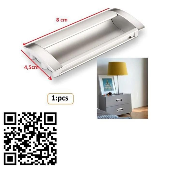 Poignée de porte en aluminium, 1 pièce, parfaite pour placard et dressing