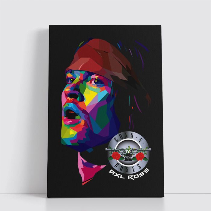 Tableau Rock sur Toile – Affiche Murale 25x40 cm Groupes de Rock Légendaires et Modernes 39