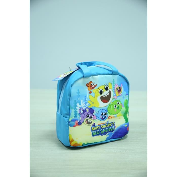 Sac goûter carré motif fille écolière