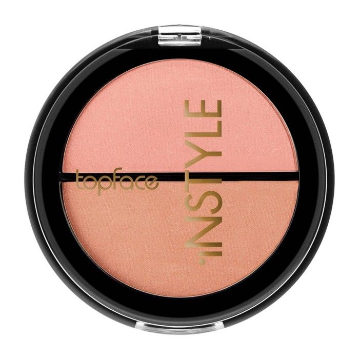 Blush - TOPFACE - Instyle Twin Blush On - 004 - Poudre - Rose - Effet lumineux