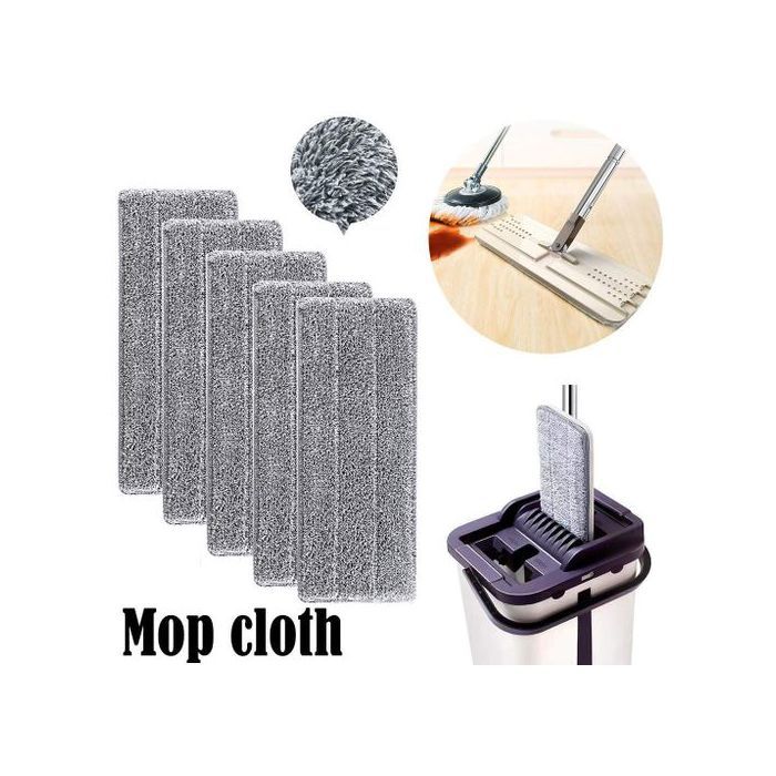 5 Chiffon De Rechange Remplacement Pour Vadrouille Balai Serpillère