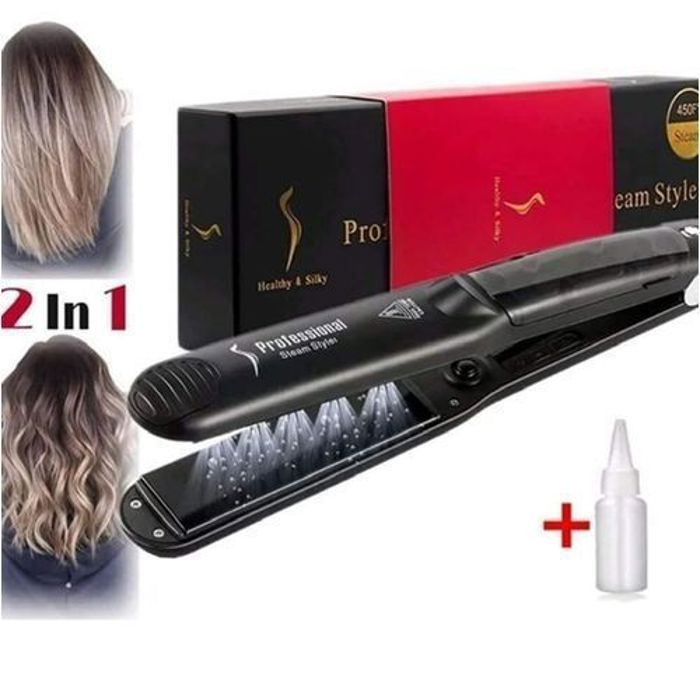 Healthy and silky lisseur cheveux vapeur pro en céramique pour cheveux lisses & bouclé