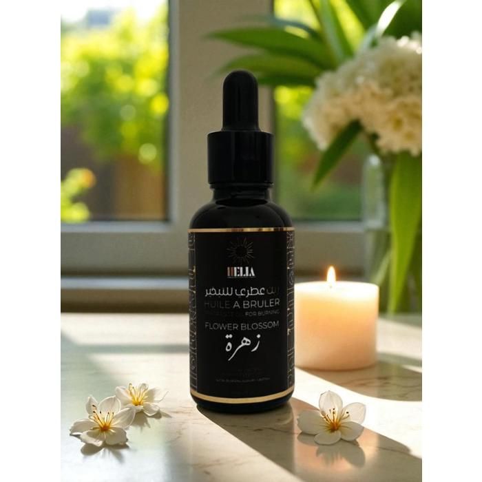Huile d'ambiance à bruler - HELIA - Fleur d'oranger - 30 ml - Parfum apaisant - Ambiance relaxante
