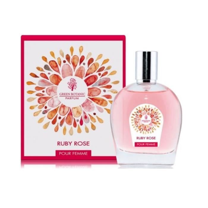 grenn botanic parfum ruby rose femme 100 ml