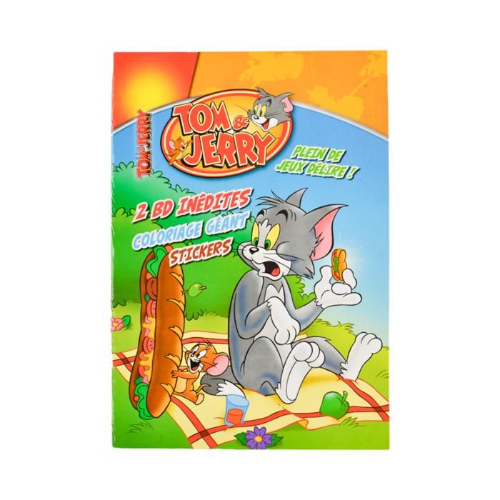 TOM ET JERRY COLORIAGES ET JEUX + STICKERS