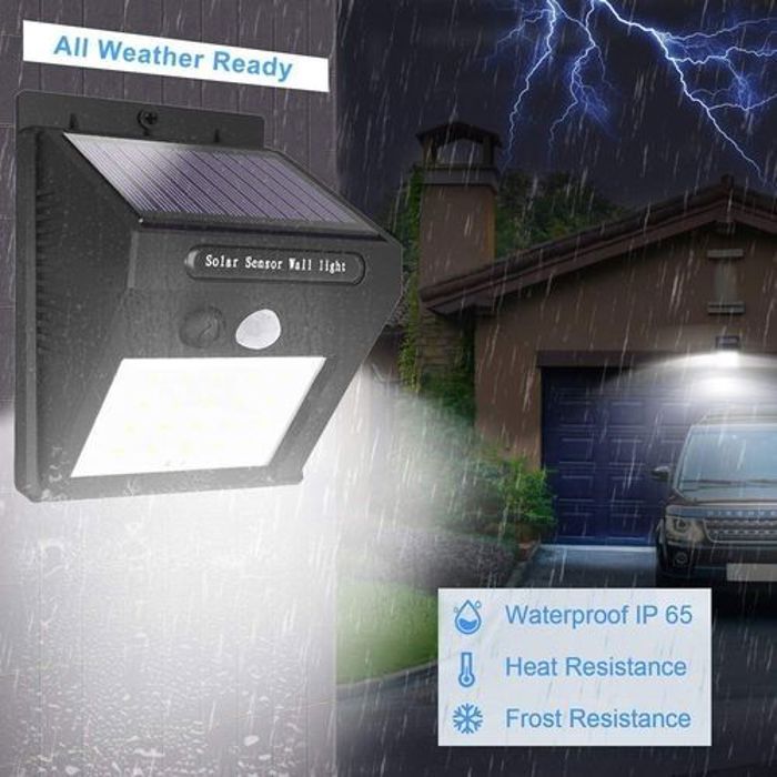 Solar Light Applique murale à LED Lampe Solaire Éclairage Inductif Automatique