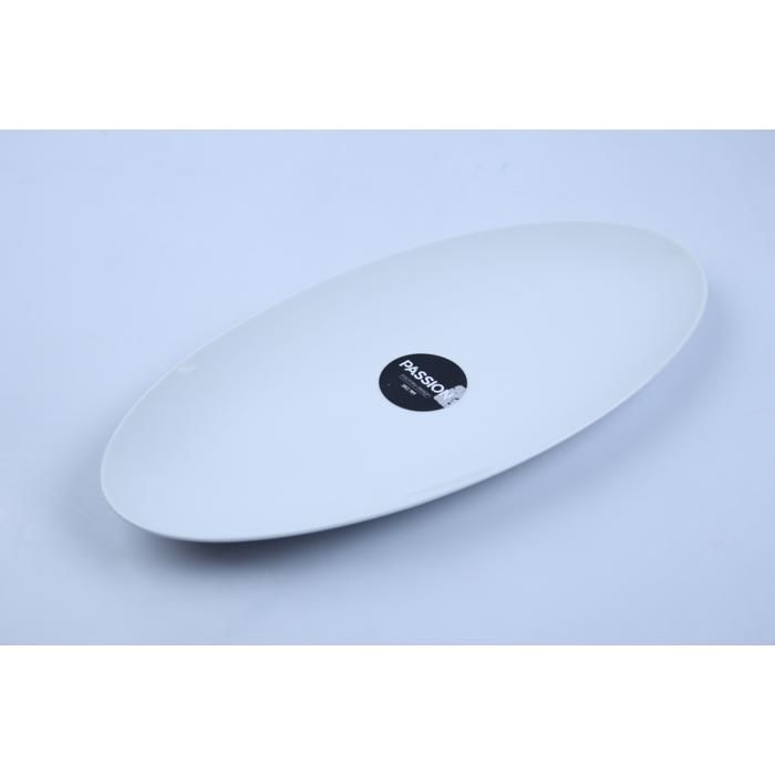 Assiette - Saturno Eliptico - Oval 38 x 19 cm - Design moderne - Compatible lave-vaisselle
