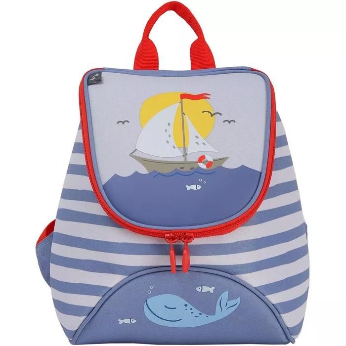 Sac goûter - AUCHAN - 25 cm - Bleu - Toile - Enfant