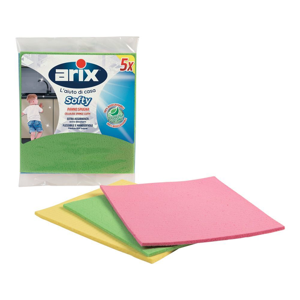 Arix Chiffon Éponge Cellulose 5 Pcs 115