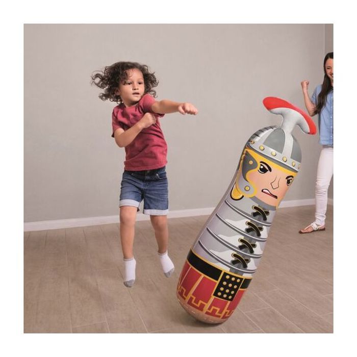 JEU D'APPRENTISSAGE - BESTWAY - Gladiator Up In & Over Bop Bags - 102cm - Robuste - Vinyle - Stabilité accrue