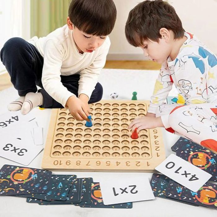 Multiplication mathématique en bois