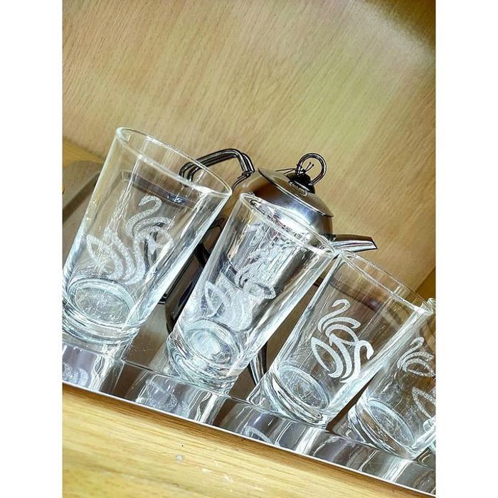 6 Verres à thé Canard