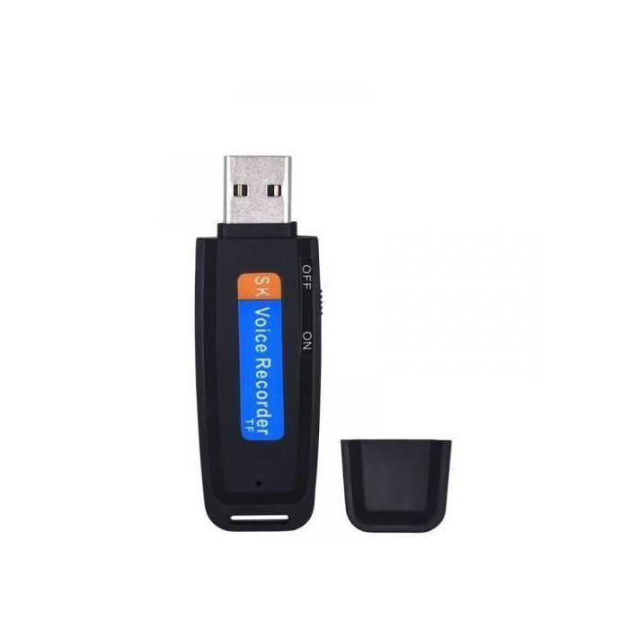 Clé USB Enregistreur Vocal Numérique, Enregistreur Audio Vocal WAV Numérique Carte TF