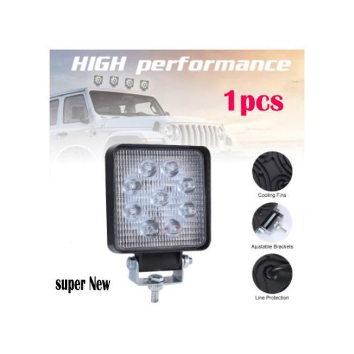 *//1 piece Lampe de travail LED étanche, barre carrée de 24V, pour voiture, moto, tracteur, bateau, tout-terrain