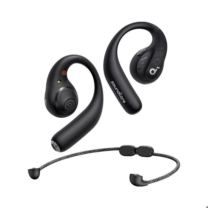 Écouteurs sans fil - SOUNDCORE - AeroFit Pro - Noir - Suppression du bruit - Étanche