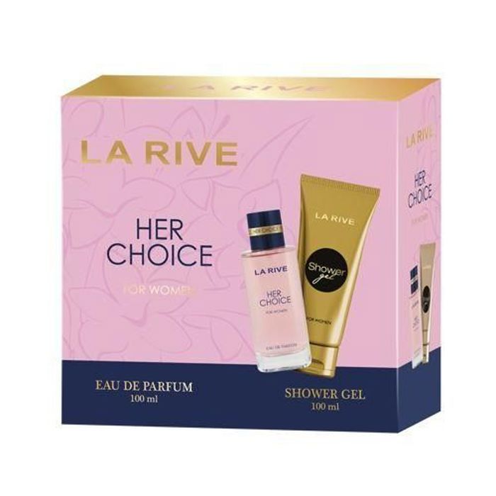 La Rive Coffret Her choice pour femme ( Eau de parfum +Gel douche )