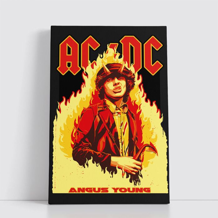 Tableau Rock sur Toile – Affiche Murale 25x40 cm Groupes de Rock Légendaires et Modernes 68