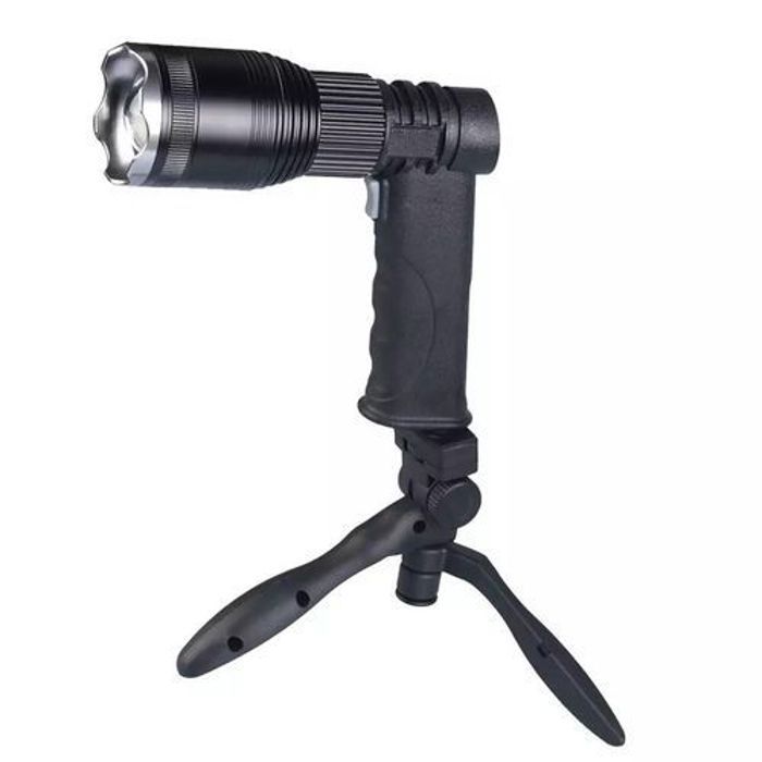 Lampe de poche - Non spécifié - Torche LED - 30W - Rechargeable USB - Noir